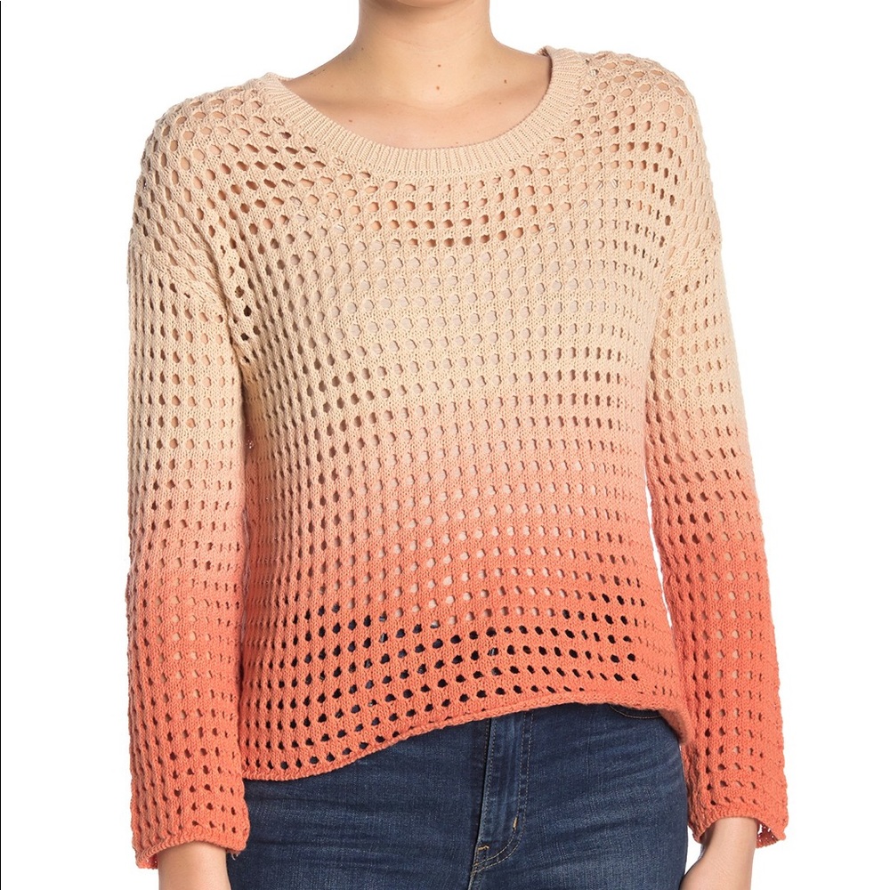 Good Luck Gem NWOT Ombre Open Stitch Sweater